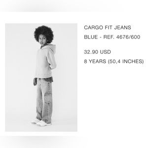 Cargo Fit Jeans - Size 8 (Kids)
